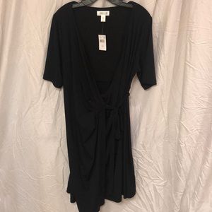 MATERNITY NWT Waist Tie Surplice Wrap XL Dress